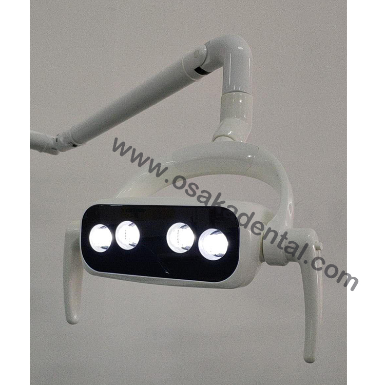 Dental chair with Touch button tray and Touch button assistant tray with LED lamp with scaler and curing light