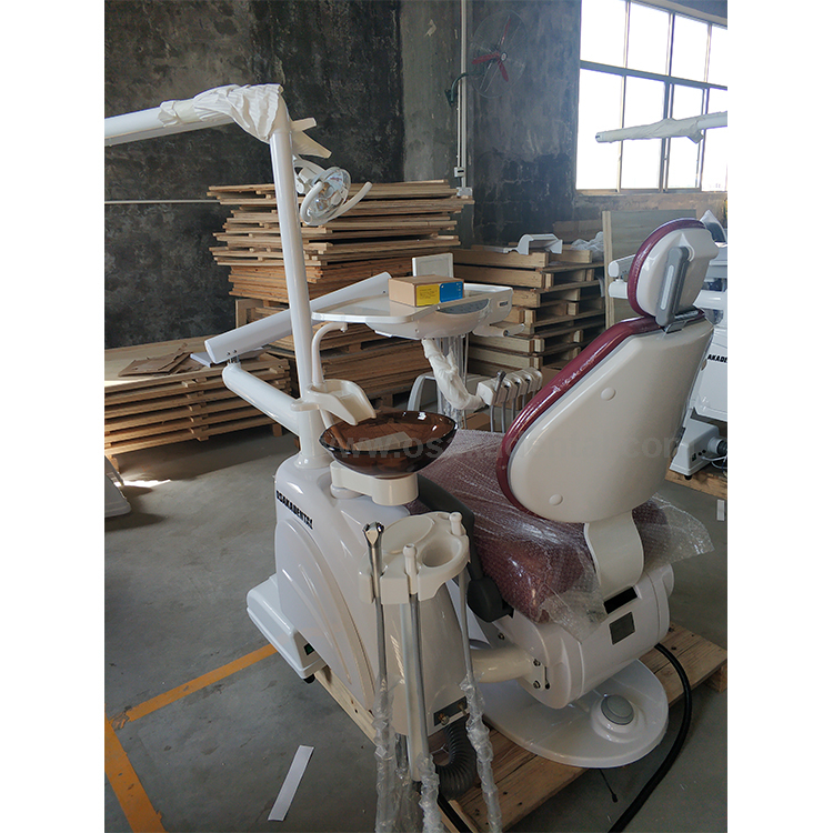 Dental chair with scaler Red color