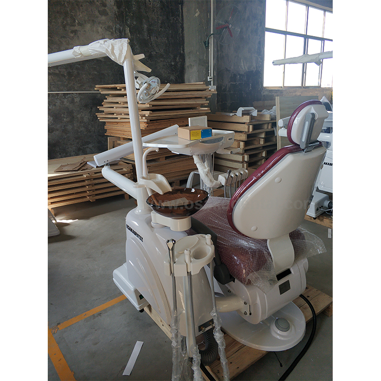 Dental chair with scaler Red color